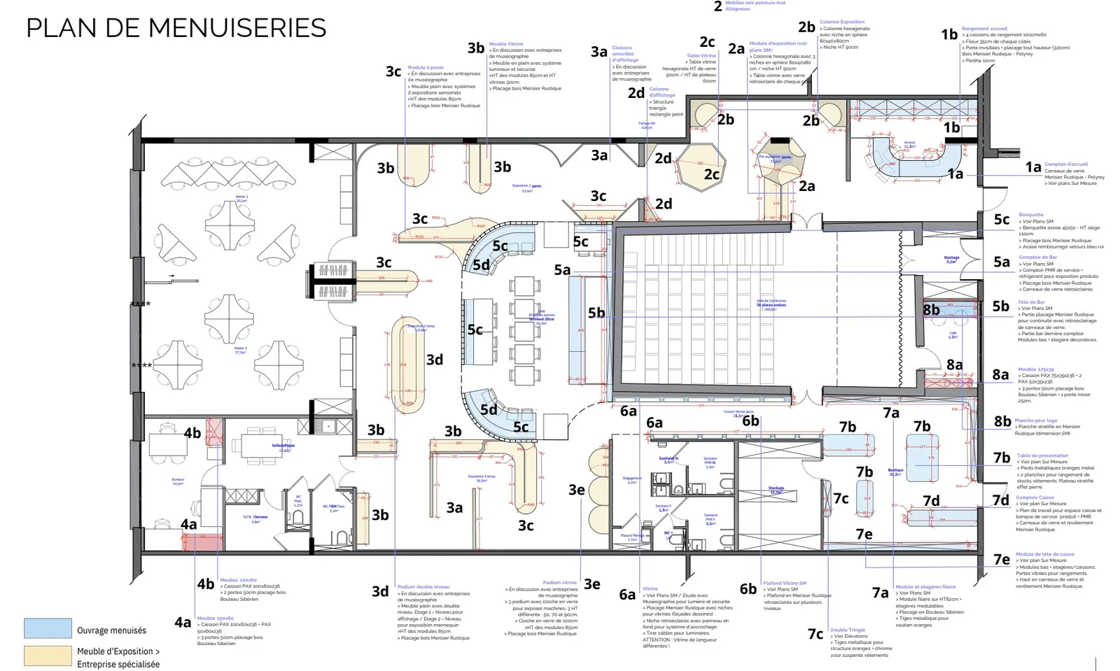 Plan plafond et ventilation
