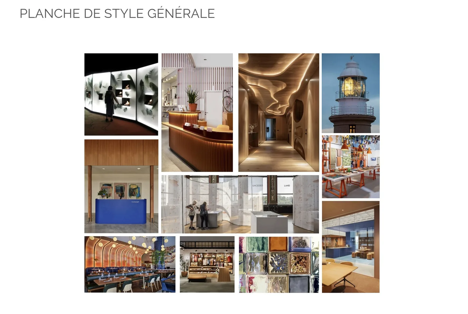 Planche de style générale